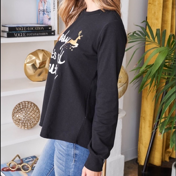 Plus size Baby it’s cold outside Long sleeve top - Picture 10 of 10